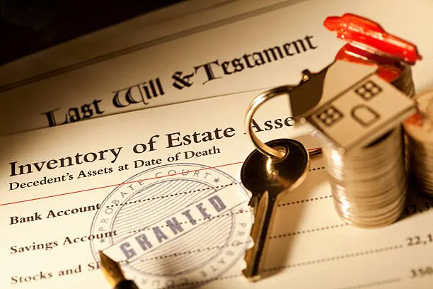 Will, estate inventory and house keys