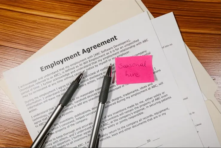 Employment agreement and workplace documents